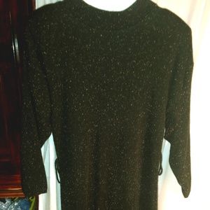 Spago Dress Women's Medium Black w/multicolor Med
